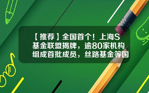 【推荐】全国首个!上海S基金联盟揭牌,逾80家机构组成首批成员,丝路基金等国家级母基金在列-国家丝路基金