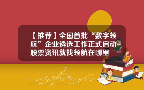 【推荐】全国首批“数字领航”企业遴选工作正式启动-股票资讯就找领航在哪里