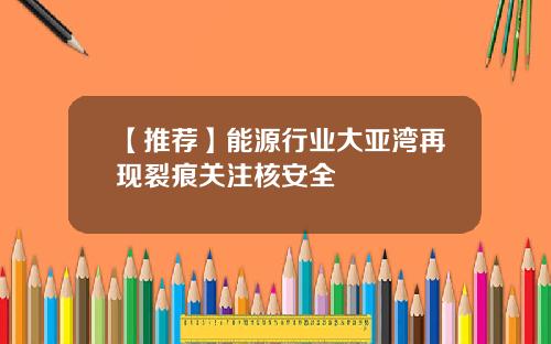 【推荐】能源行业大亚湾再现裂痕关注核安全