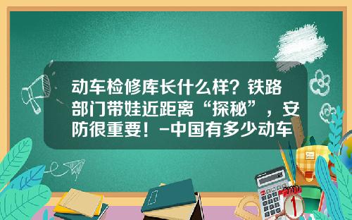 动车检修库长什么样？铁路部门带娃近距离“探秘”，安防很重要！-中国有多少动车检修基地【新闻】