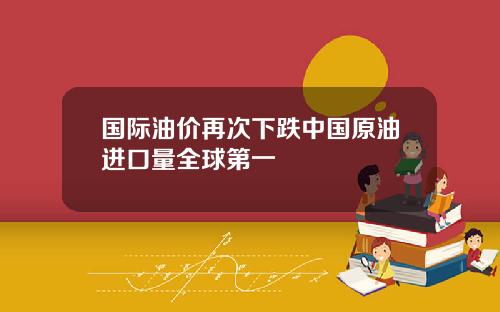 国际油价再次下跌中国原油进口量全球第一