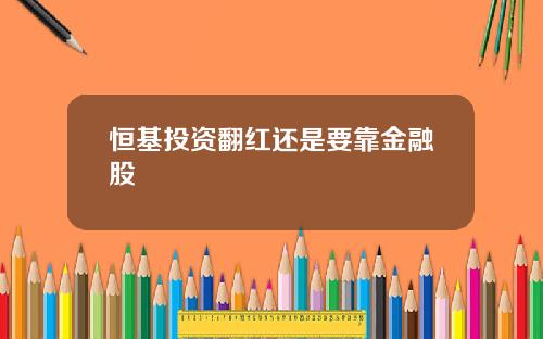 恒基投资翻红还是要靠金融股