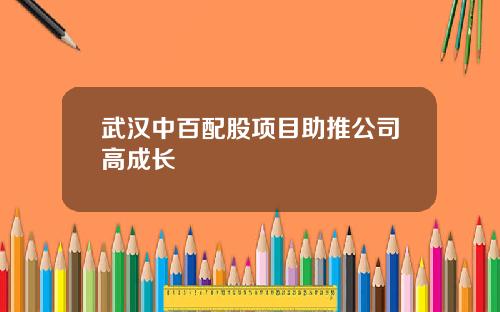 武汉中百配股项目助推公司高成长