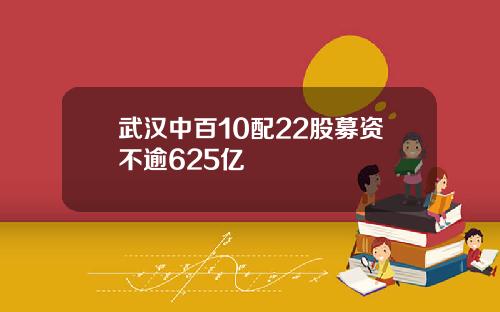 武汉中百10配22股募资不逾625亿