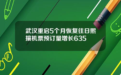 武汉重启5个月恢复往日熙攘机票预订量增长635