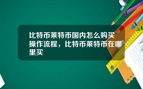 比特币莱特币国内怎么购买操作流程,比特币莱特币在哪里买
