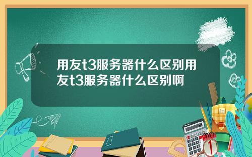 用友t3服务器什么区别用友t3服务器什么区别啊