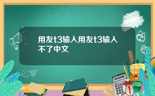用友t3输入用友t3输入不了中文