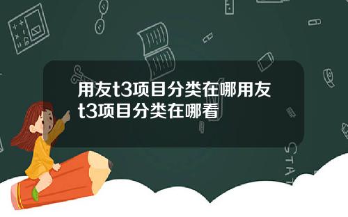 用友t3项目分类在哪用友t3项目分类在哪看