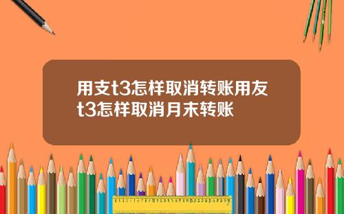 用支t3怎样取消转账用友t3怎样取消月末转账