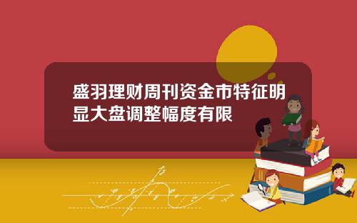 盛羽理财周刊资金市特征明显大盘调整幅度有限