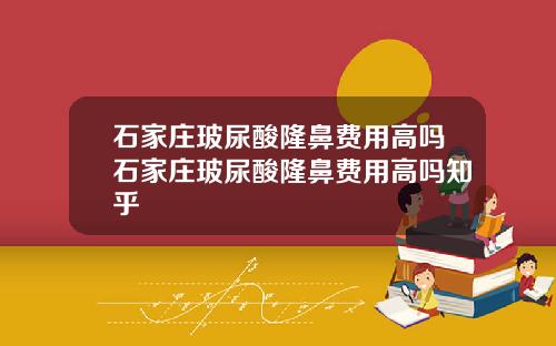 石家庄玻尿酸隆鼻费用高吗石家庄玻尿酸隆鼻费用高吗知乎