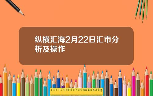 纵横汇海2月22日汇市分析及操作