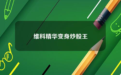 维科精华变身炒股王