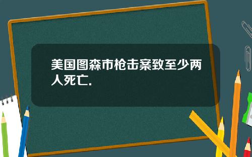 美国图森市枪击案致至少两人死亡.