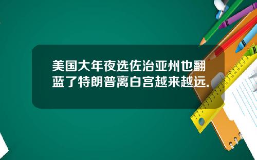 美国大年夜选佐治亚州也翻蓝了特朗普离白宫越来越远.