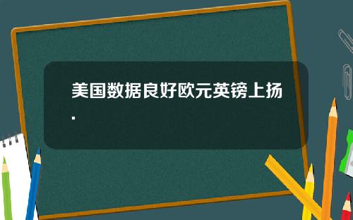 美国数据良好欧元英镑上扬.