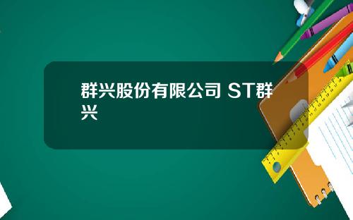 群兴股份有限公司 ST群兴