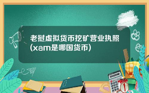 老挝虚拟货币挖矿营业执照(xam是哪国货币)