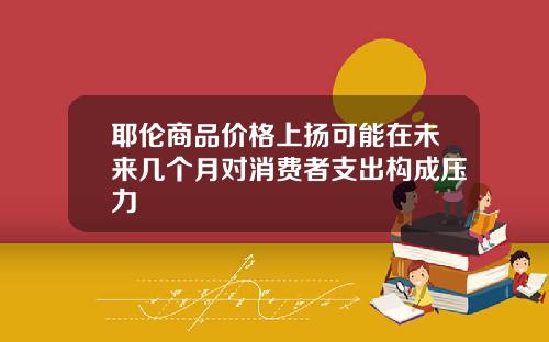 耶伦商品价格上扬可能在未来几个月对消费者支出构成压力