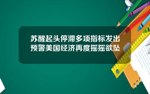 苏醒起头停滞多项指标发出预警美国经济再度摇摇欲坠