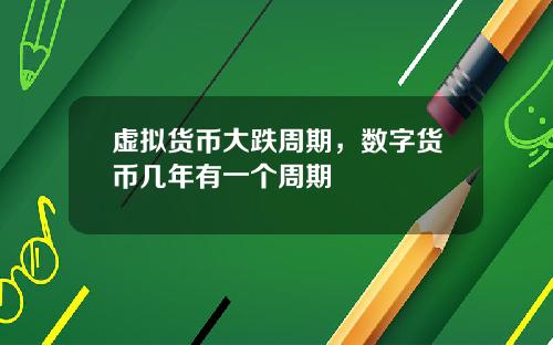 虚拟货币大跌周期,数字货币几年有一个周期
