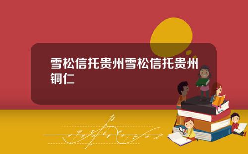 雪松信托贵州雪松信托贵州铜仁
