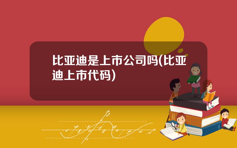 比亚迪是上市公司吗(比亚迪上市代码)
