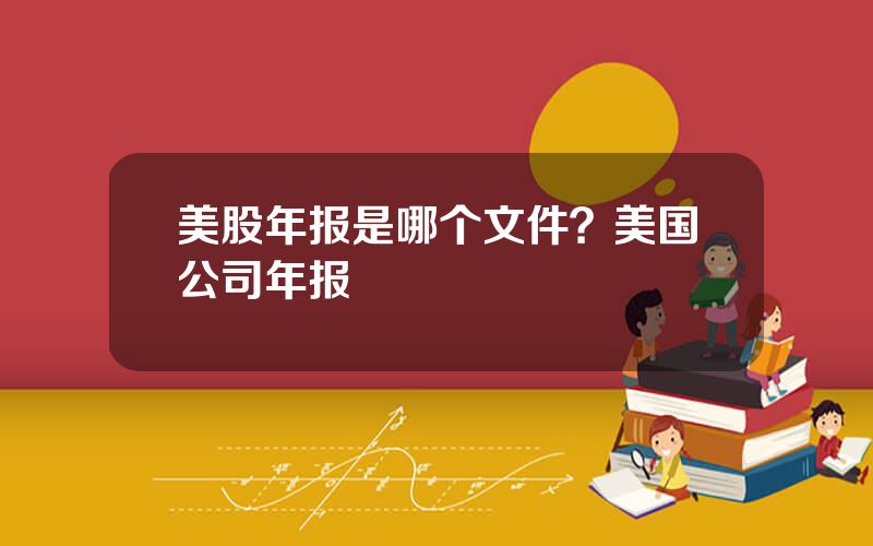 美股年报是哪个文件？美国公司年报