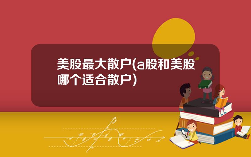 美股最大散户(a股和美股哪个适合散户)