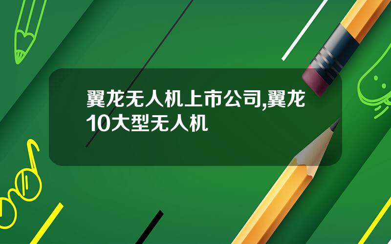 翼龙无人机上市公司,翼龙10大型无人机