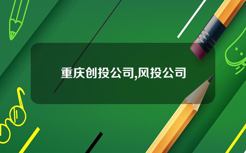 重庆创投公司,风投公司
